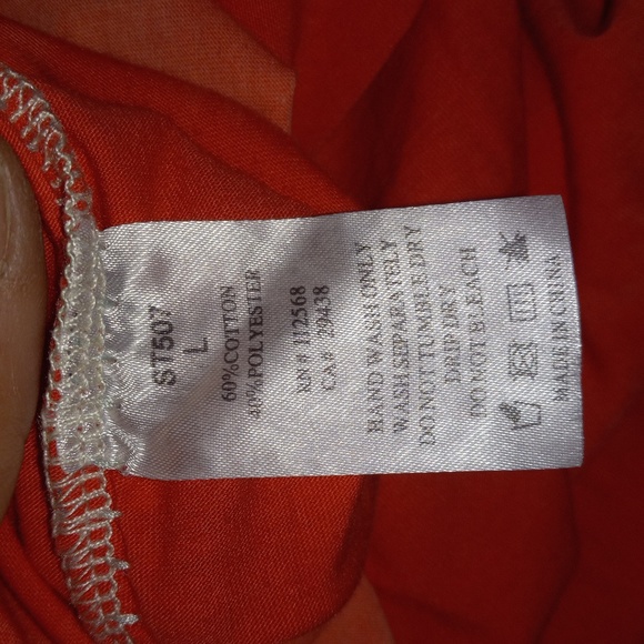 Miss Me coral t shirt with mesh cut out details size L euc - Picture 4 of 6